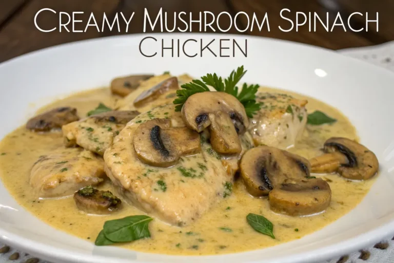 Creamy Mushroom Spinach Chicken
