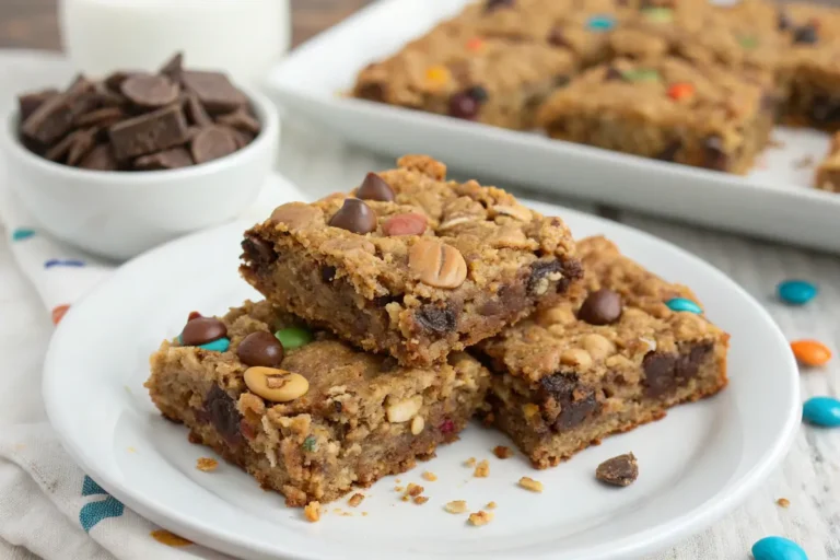 flourless monster cookie bars