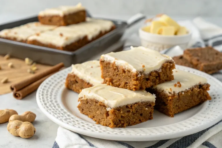 gingerbread bars cream cheese frosting