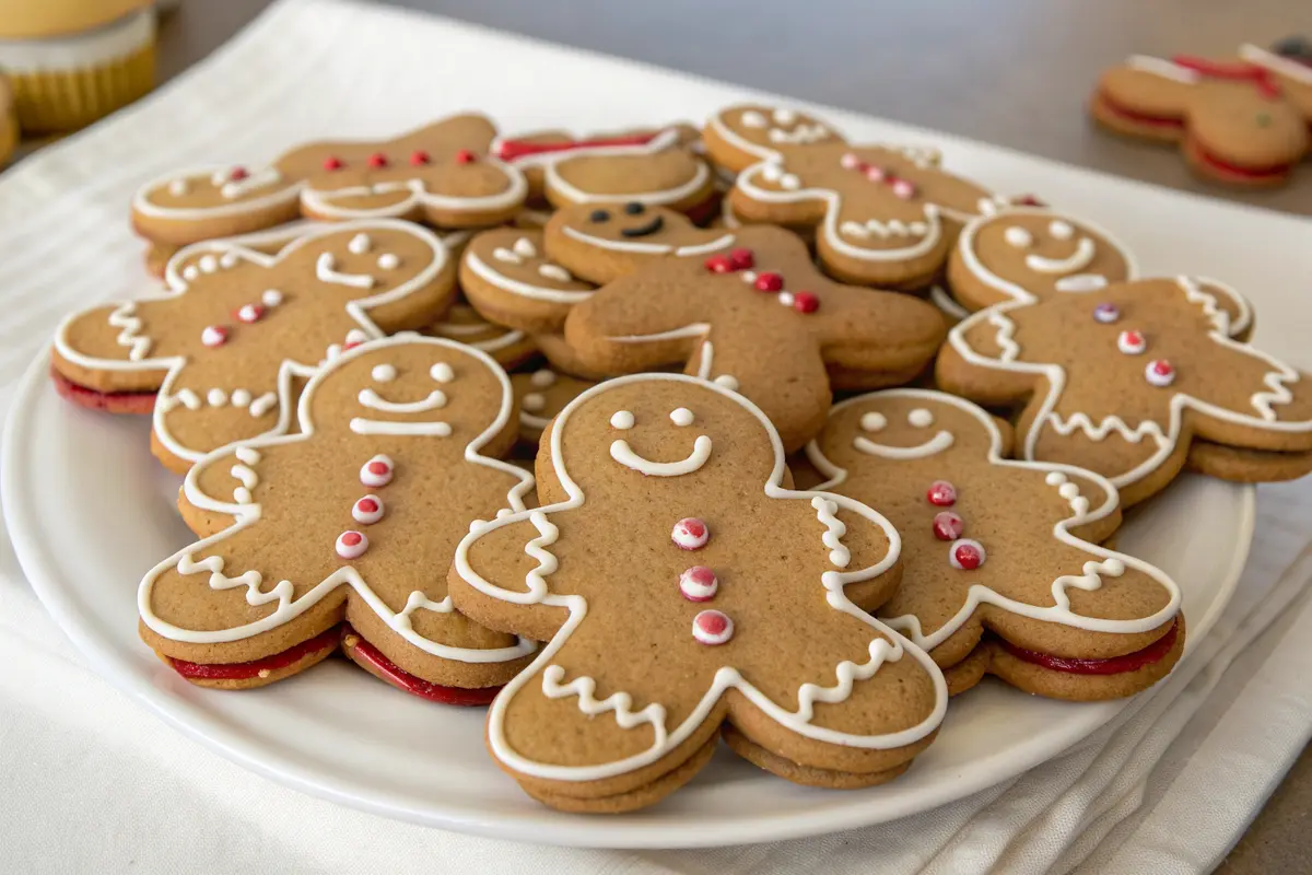 gingerbread men sandwich cookies