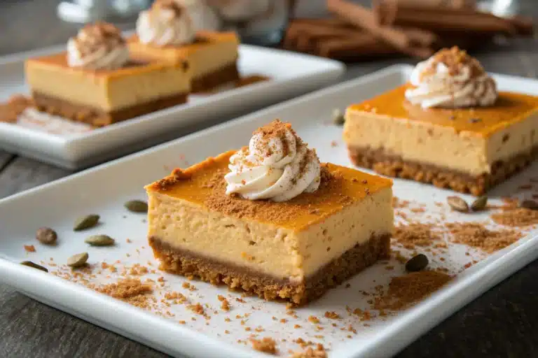 gingersnap pumpkin cheesecake bars