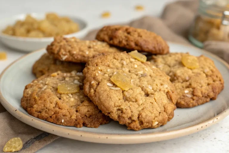 Gluten Free Ginger Oatmeal Cookies