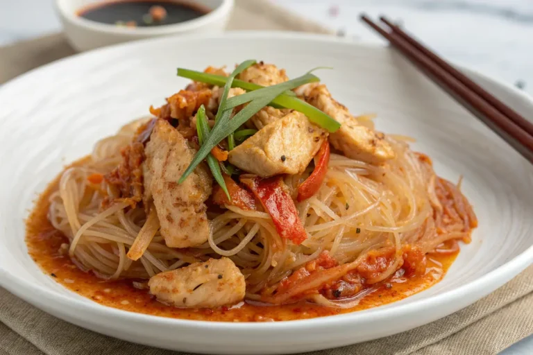 Gochujang Chicken Glass Noodles