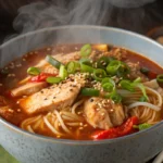 Gochujang Coconut Chicken Noodle Soup