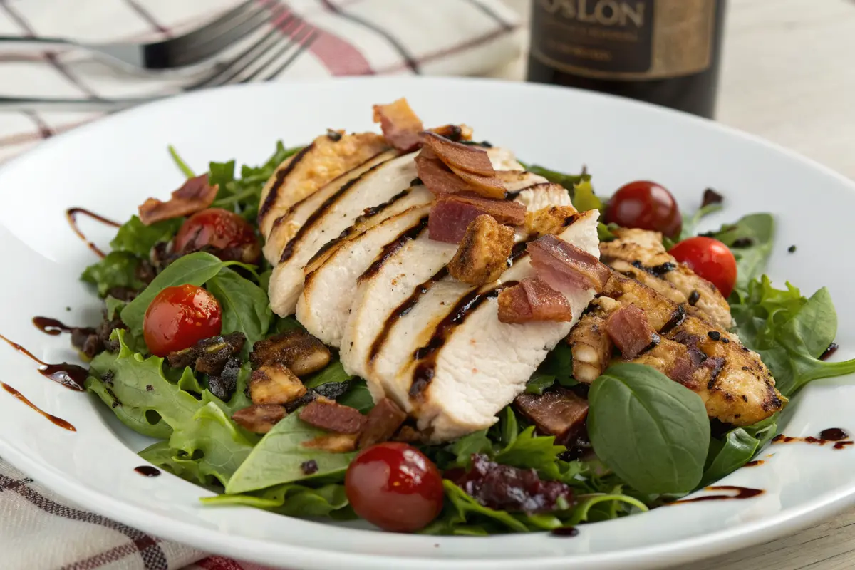 Grilled Chicken Salad with Balsamic Dressing
