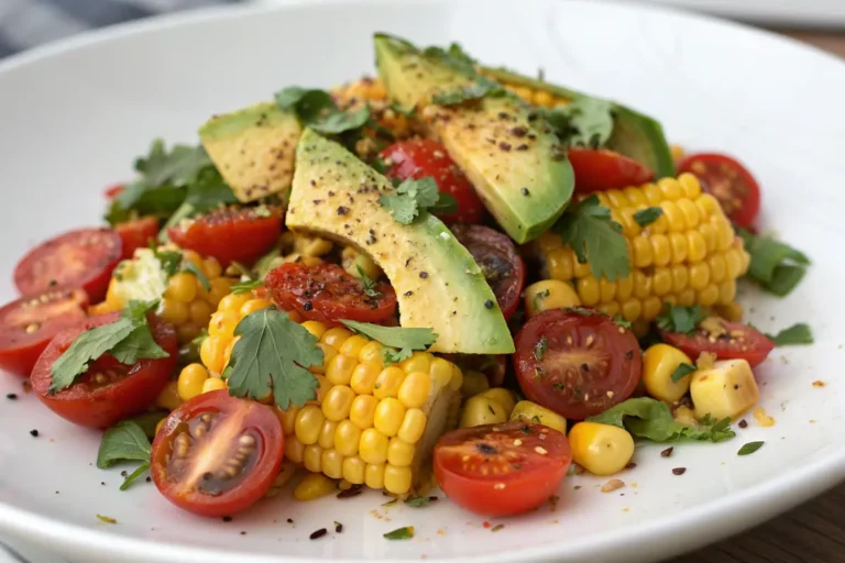 grilled corn avocado tomato salad