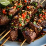 grilled steak skewers
