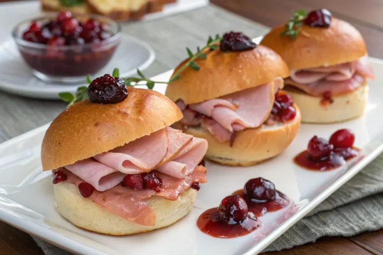 Ham Cranberry Sliders