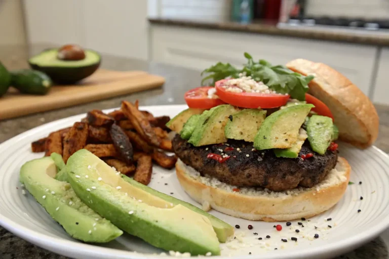 homemade black bean burger