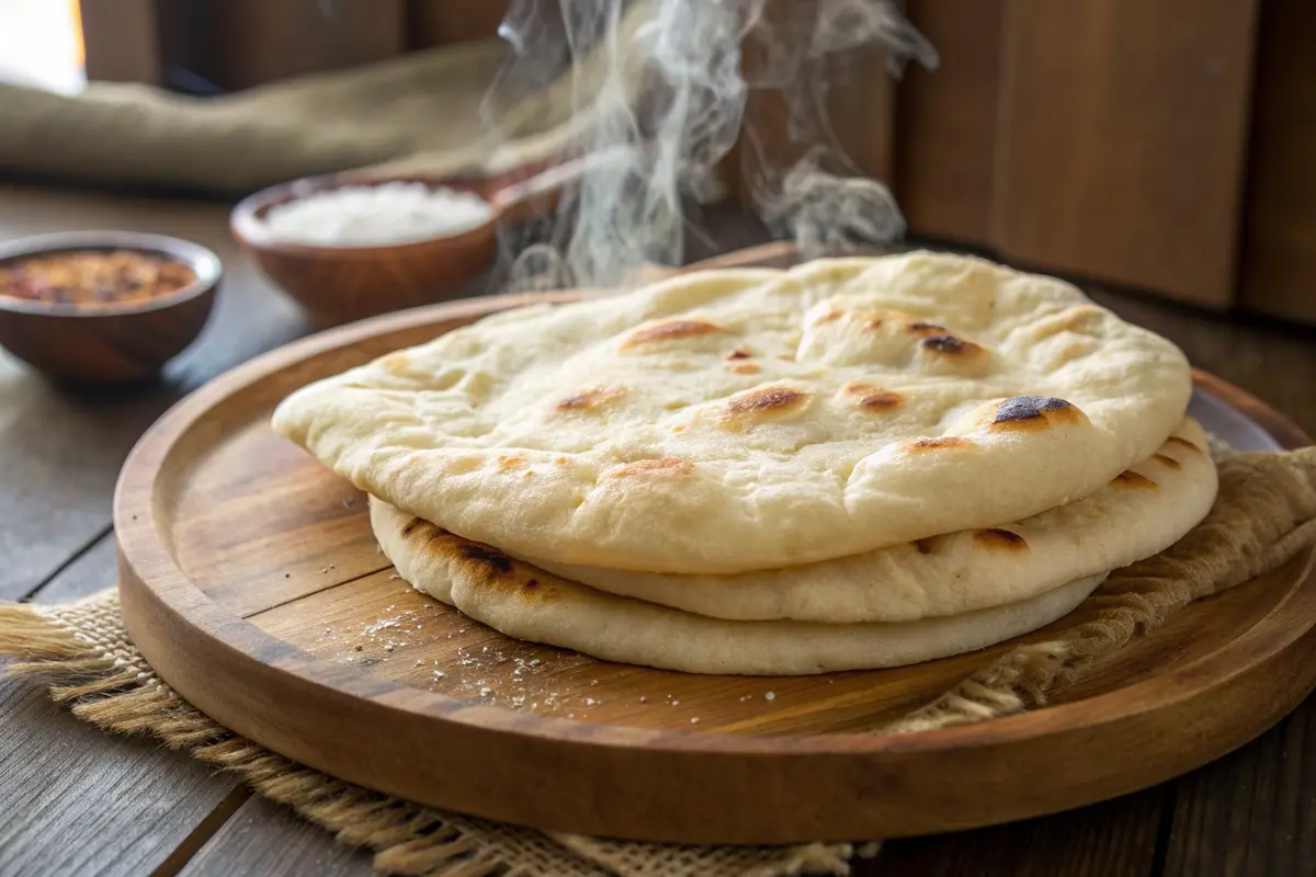 homemade naan