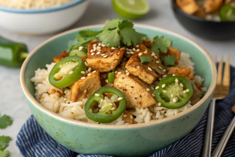 Jalapeño Chicken Rice Bowls