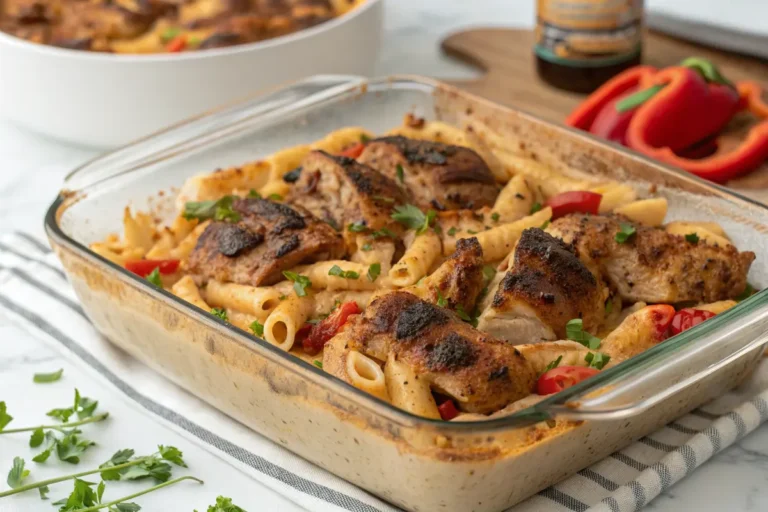 Jerk Chicken Pasta Bake