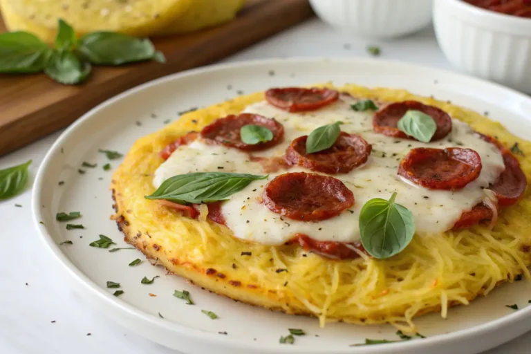keto pizza spaghetti squash crust
