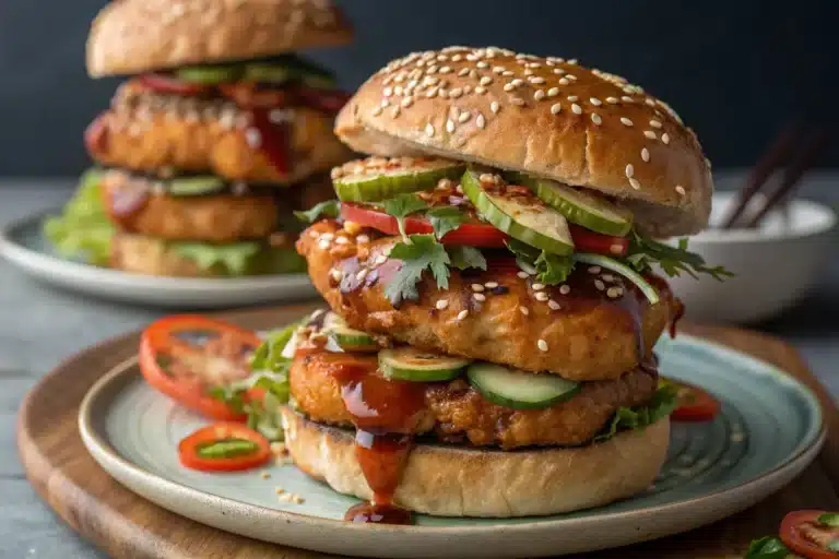 Korean Chicken Burgers