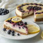 Lemon Blueberry Ricotta Cheesecake