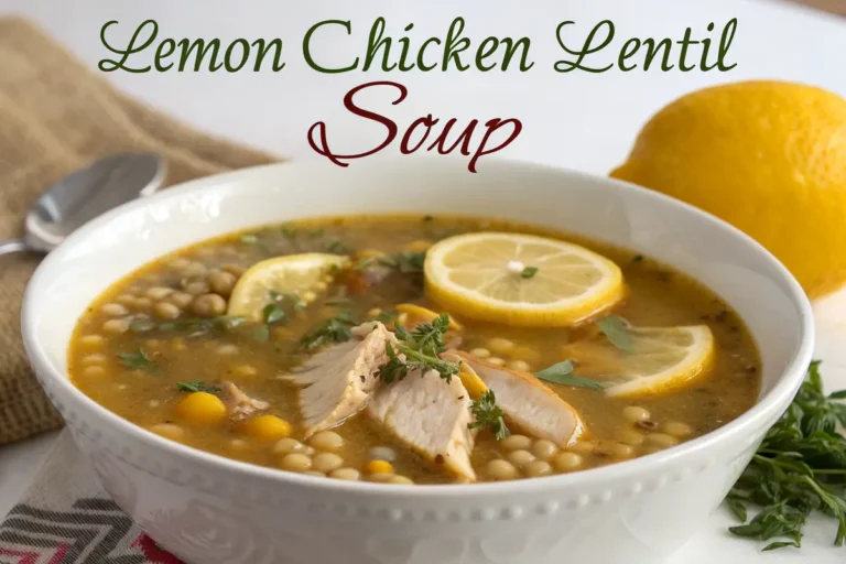 Lemon Chicken Lentil Soup