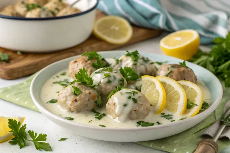 Lemon Yogurt Turkey Meatballs