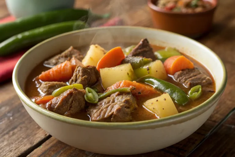 Mexican Green Chile Beef Stew