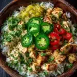 Mexican-inspired chicken bowl