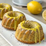mini lemon poppy seed bundt cakes