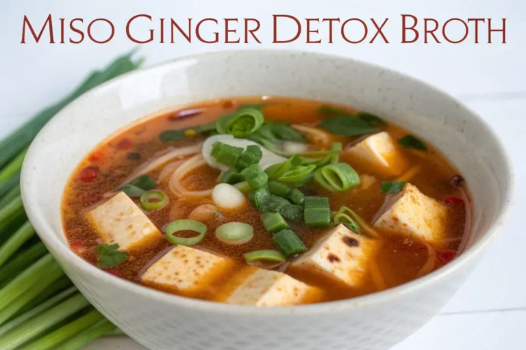 Miso Ginger Detox Broth