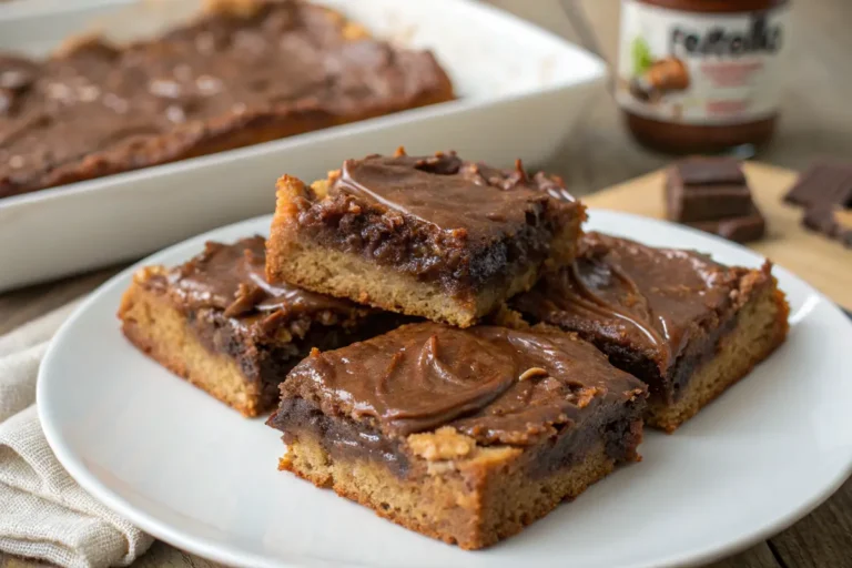 nutella blondies