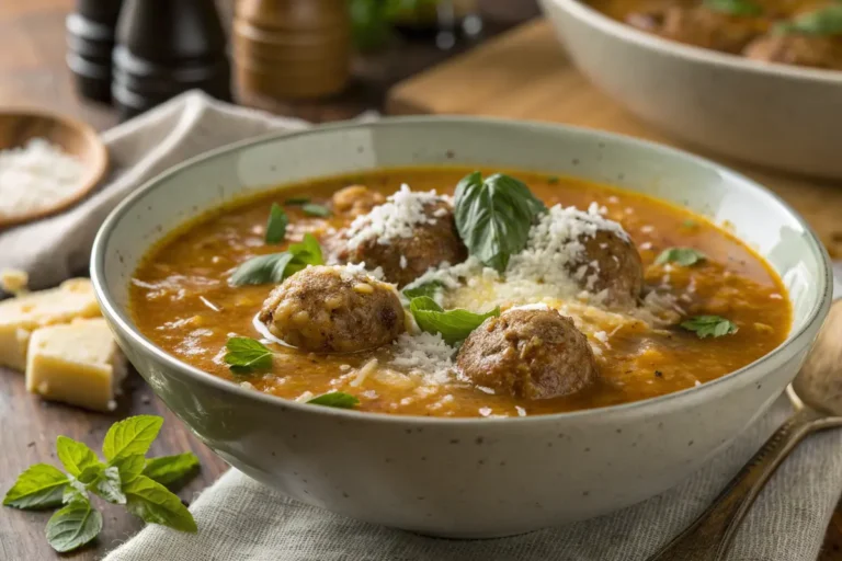 parmesan meatball soup
