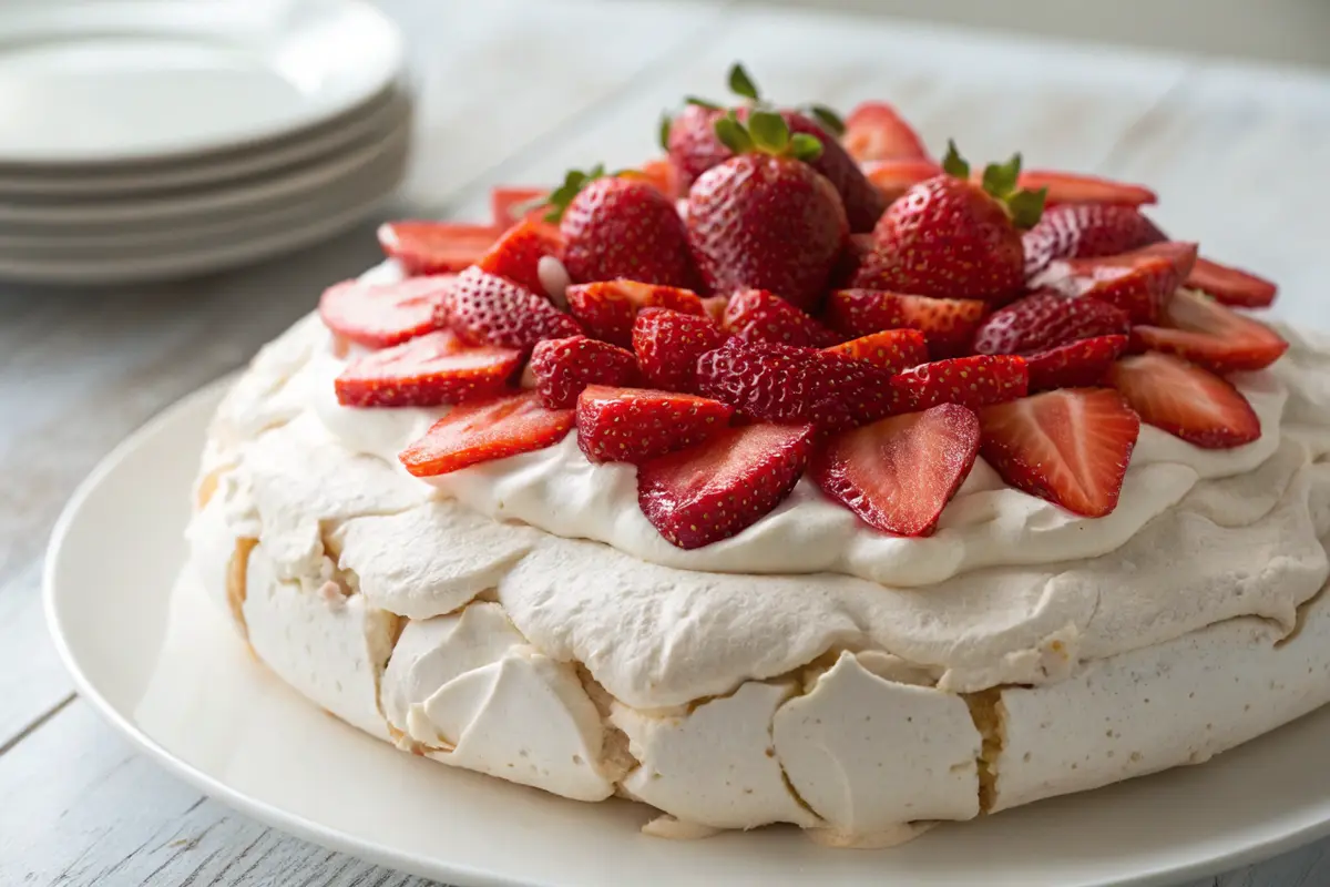 pavlova strawberries