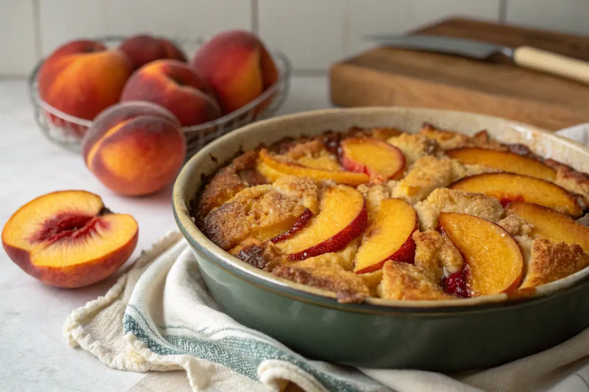 peach dump cake