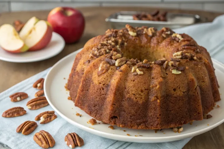pecan apple bundt cake