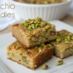 Pistachio Blondies