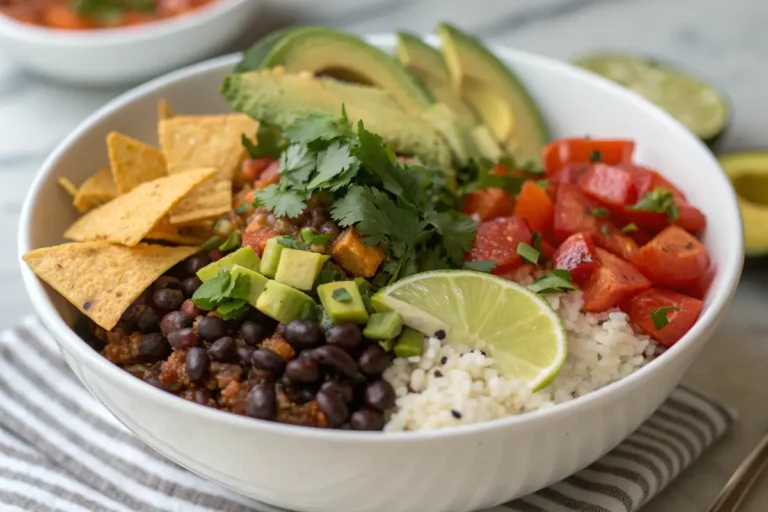 plant based vegan burrito bowls