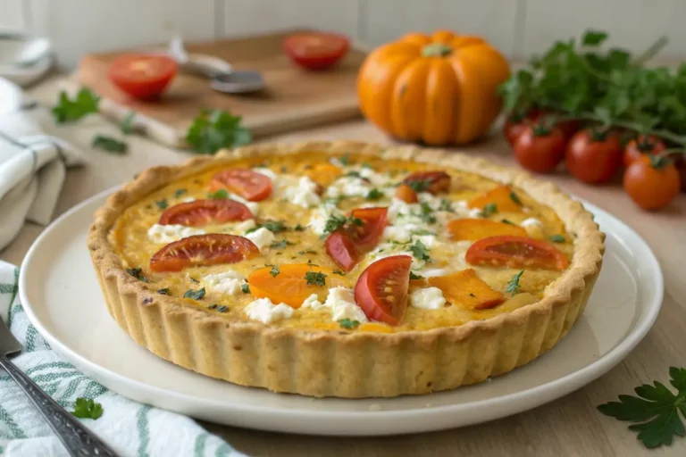 Pumpkin Feta Quiche