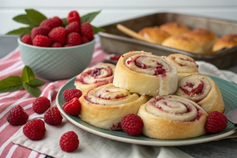 raspberry sweet rolls