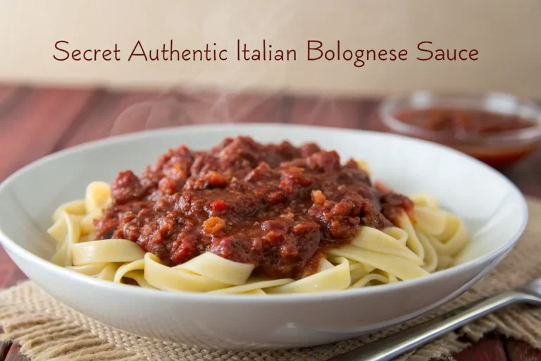 secret authentic italian bolognese sauce