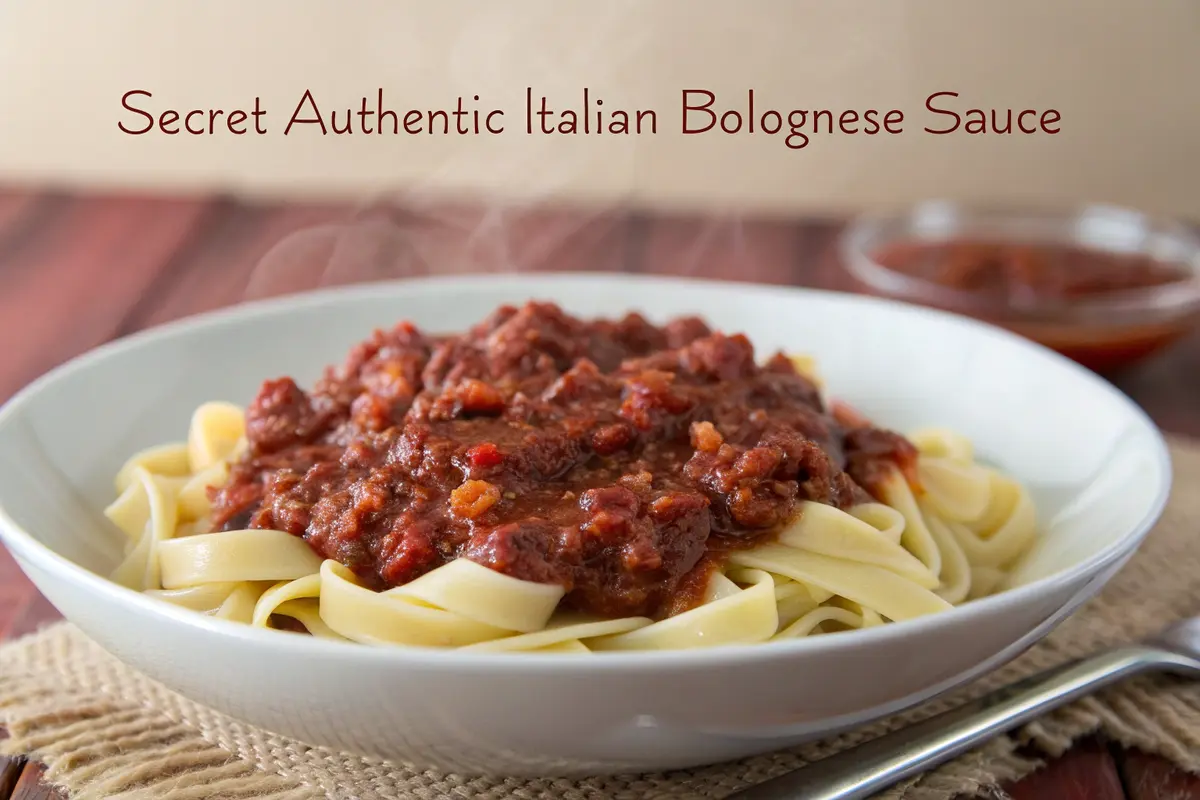 secret authentic italian bolognese sauce