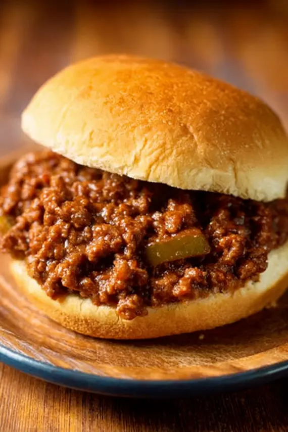 Close-up of homemade sloppy joe sauce in the Instant Pot