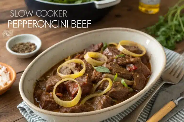 Slow Cooker Pepperoncini Beef