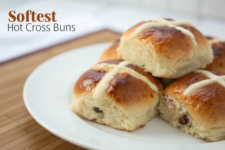 softest hot cross buns