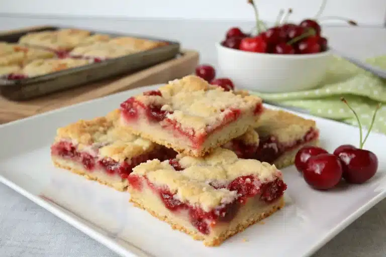 sugar cookie sweet cherry pie bars