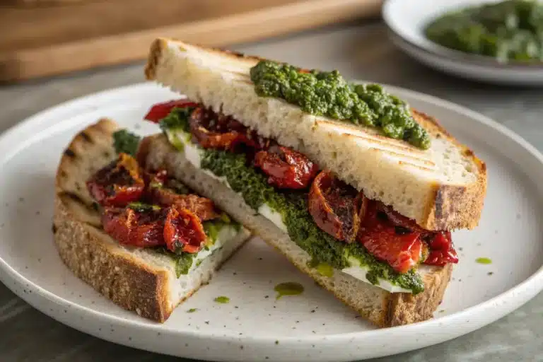 sun dried tomato pesto sandwich