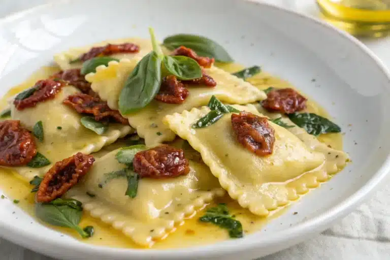 Sun Dried Tomato Spinach Ravioli