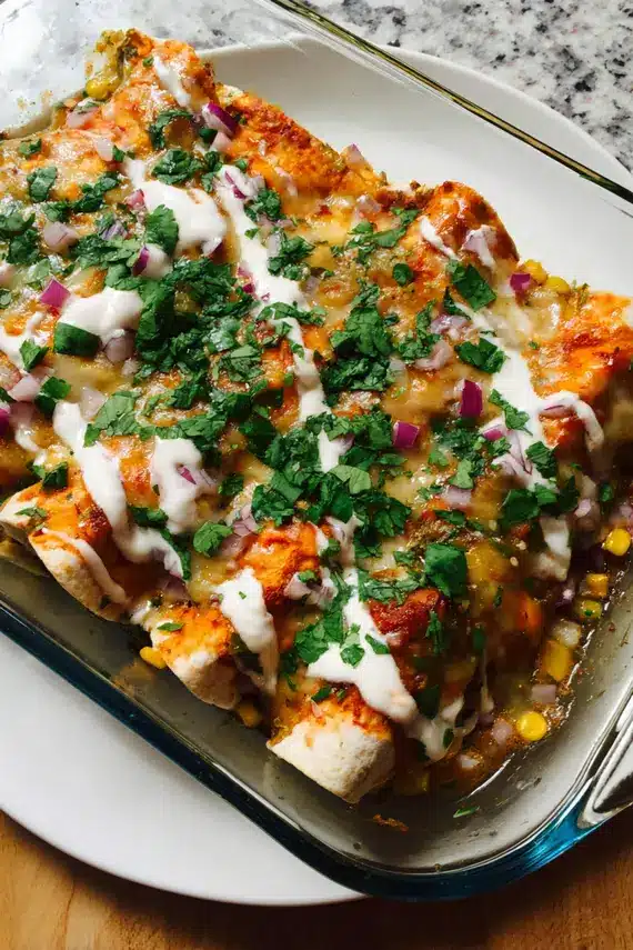 Fresh sweet corn salsa with colorful ingredients in a serving bowl