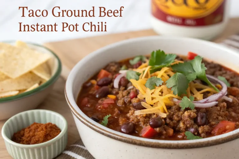 taco ground beef instant pot chili