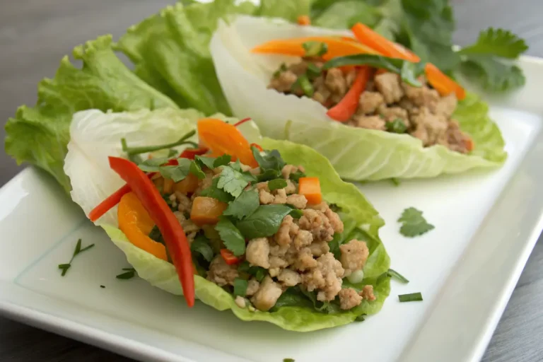 Thai Chicken Lettuce Wraps