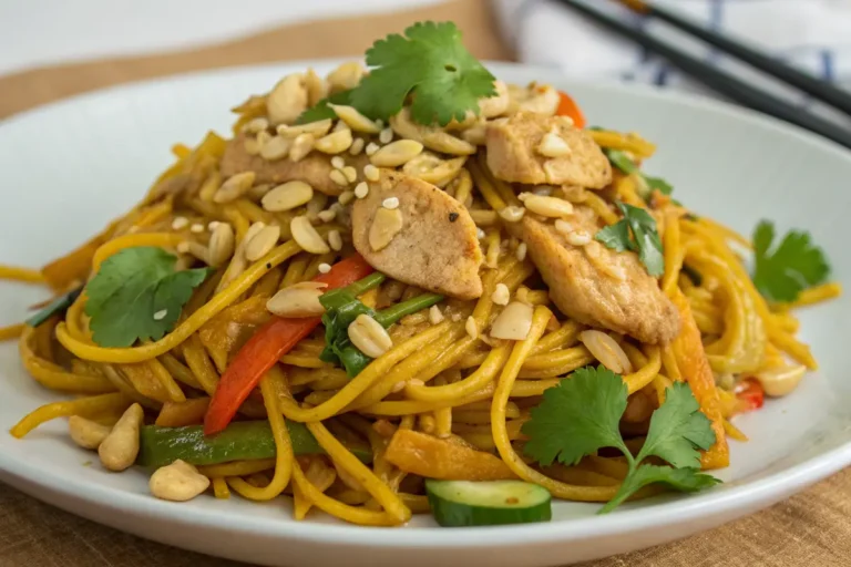 Thai Peanut Chicken Noodles