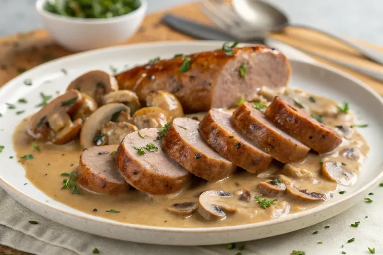 Turkey Sausage Mushroom Gravy