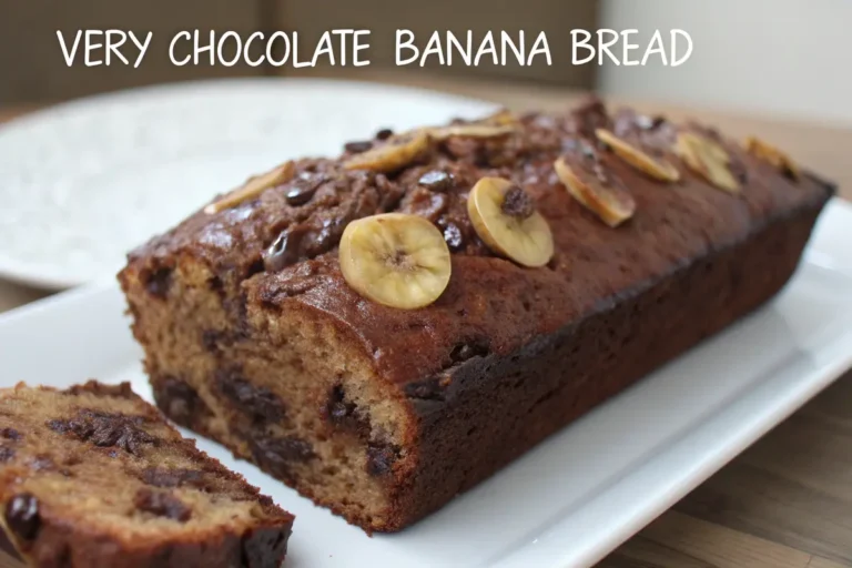 very chocolate banana bread
