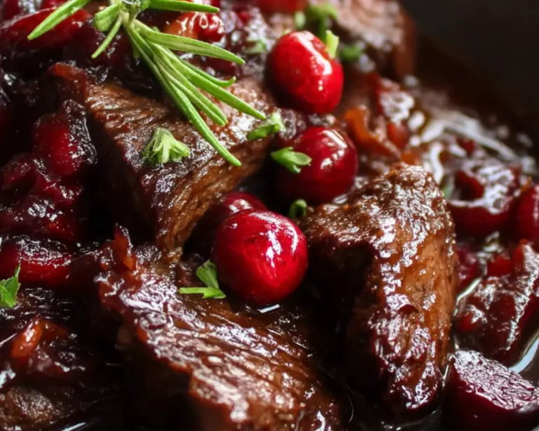 balsamic cranberry braised beef