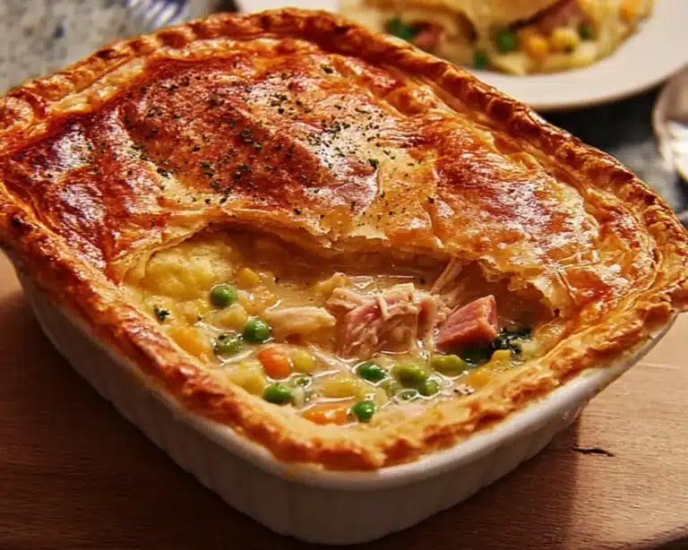 chicken ham pot pie